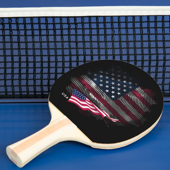 USA flag Ping Pong Paddle (Insitu)