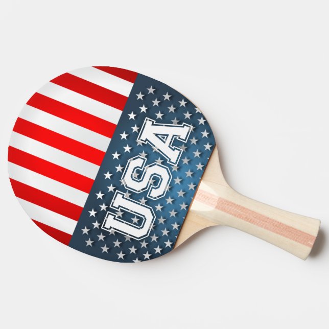 USA Flag Ping Pong Paddle (Side)
