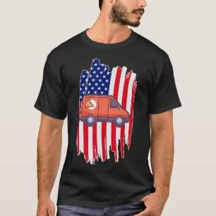 USA Flag Pizza Supplier Patriotic Pizza Delivery S T-Shirt