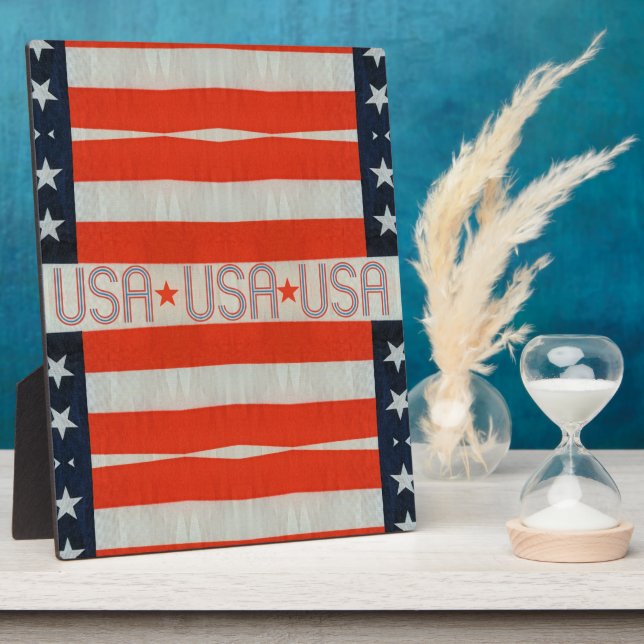 USA Flag Plaque (Side)