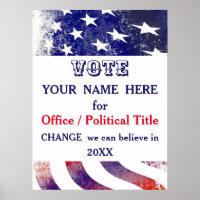 USA Flag Political Presidential Campaign 