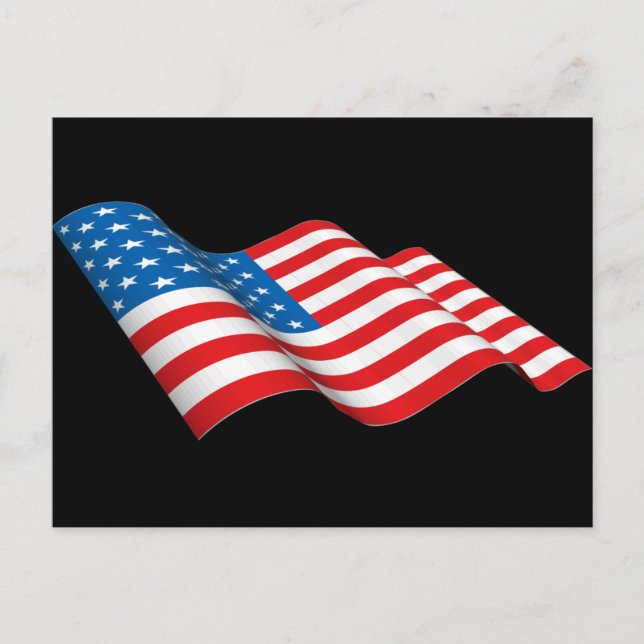 USA Flag Postcard (Front)