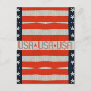 USA Flag Postcard