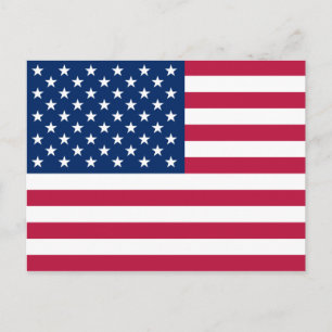 usa flag postcard