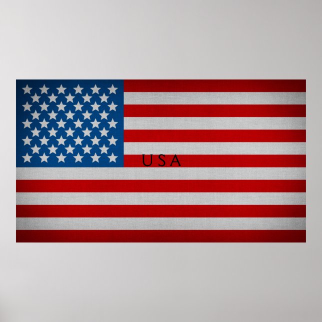 USA Flag Poster (Front)