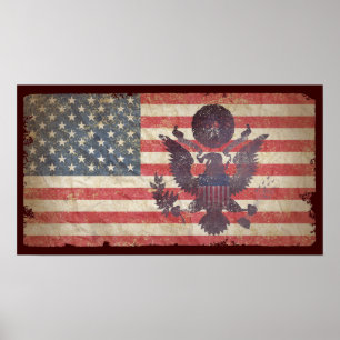 USA Flag Poster