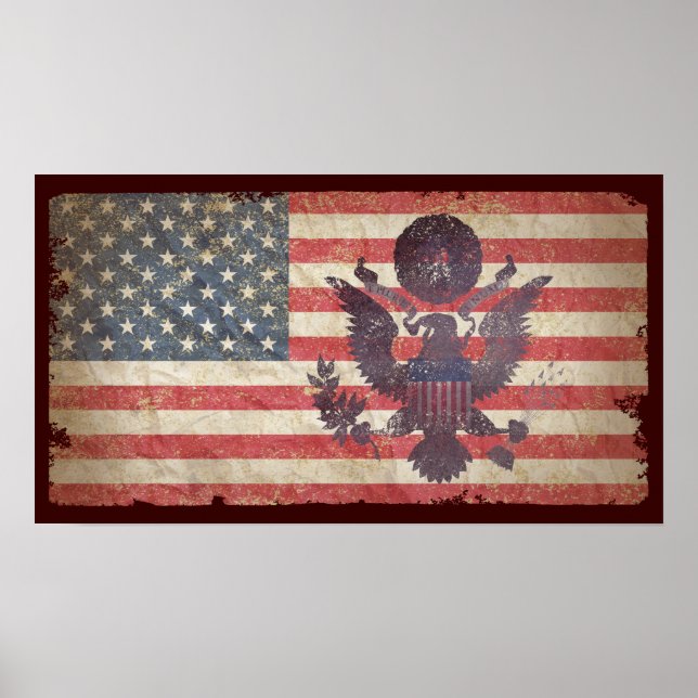 USA Flag Poster (Front)