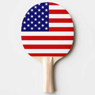 USA Flag ppcn Ping Pong Paddle
