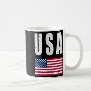 USA Flag Pride Patriotic American Fun Happy Coffee Mug