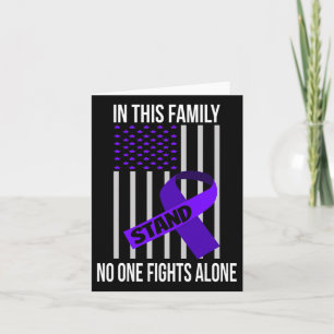 Usa Flag Purple Ribbon Products Opioid Overdose Aw Card