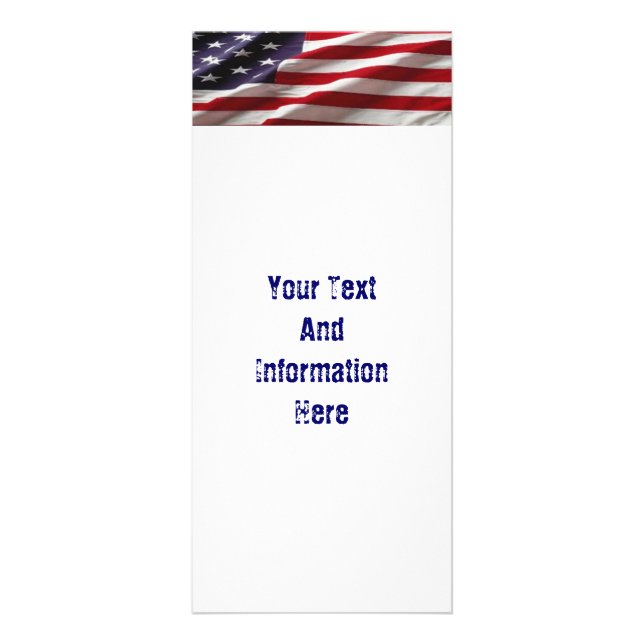 USA Flag Rack Card (Front)
