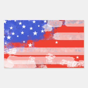 USA flag Rectangular Sticker