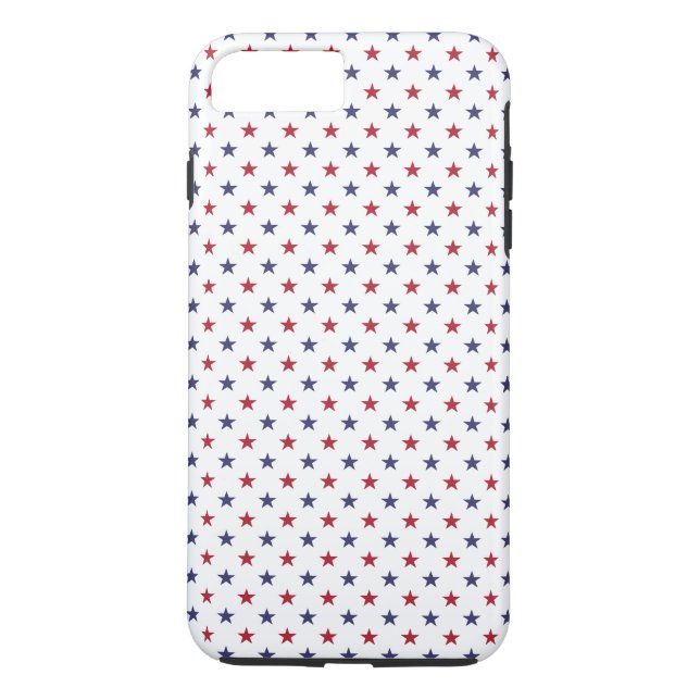 USA Flag Red and Flag Blue Stars Case-Mate iPhone Case (Back)