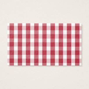 USA Flag Red and White Gingham Checked