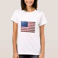 USA flag red blue sparkles glitters