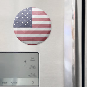 USA flag Red White Blue America Geometric Mesh Magnet