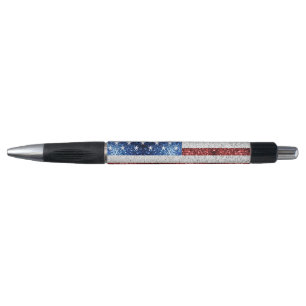 USA flag red white blue sparkles glitters