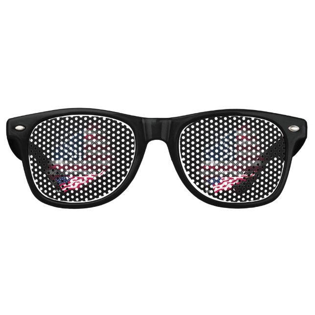 USA flag Retro Sunglasses (Front)