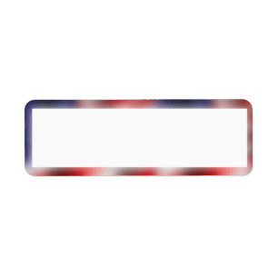USA Flag Return Address Label