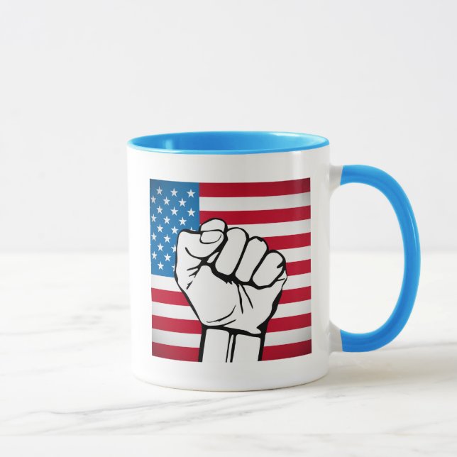 USA Flag | Rising Fist Mug (Right)