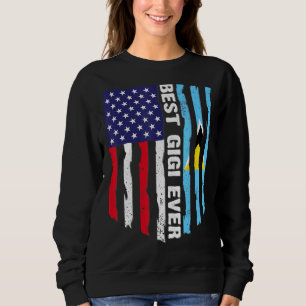 Usa Flag & Saint Lucia Flag Best Gigi Ever Sweatshirt