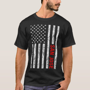 USA Flag - San Jose T-Shirt
