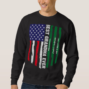 Usa Flag & Saudi Arabia Flag Best Grandma Ever Sweatshirt