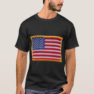 USA Flag, sew on patches, iron on patches   T-Shirt