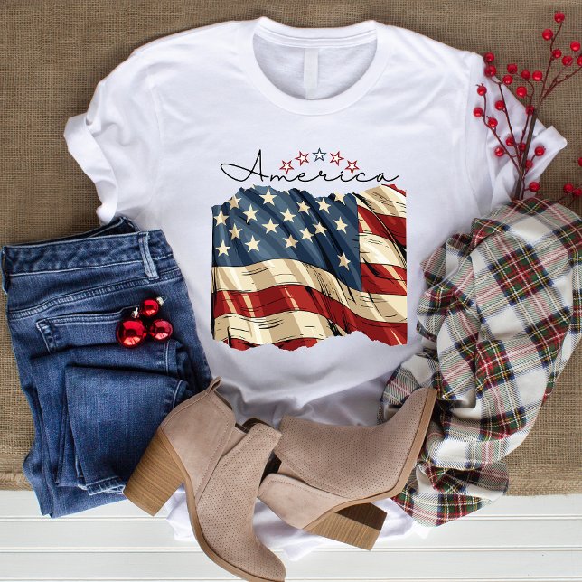 USA flag shirt, America shirt, Patriotic shirt (Creator Uploaded)