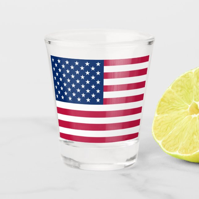 usa flag  shot glass (Front)