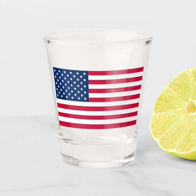 USA Flag Shot Glass (Front)