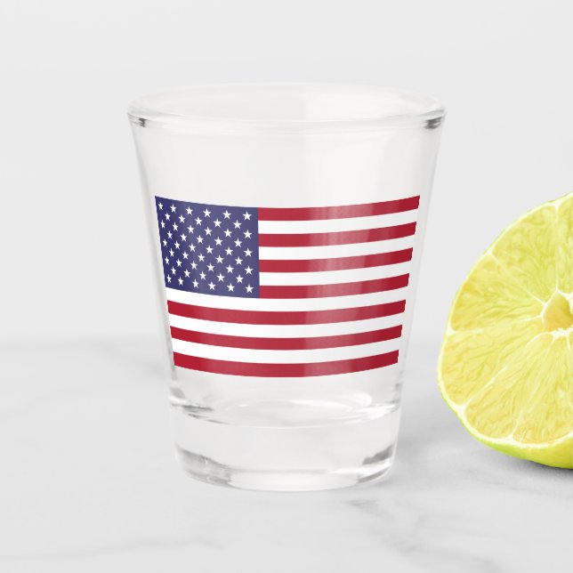 USA Flag Shot Glass (Front)