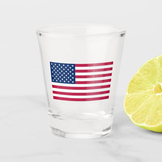 USA Flag Shot Glass (Front)