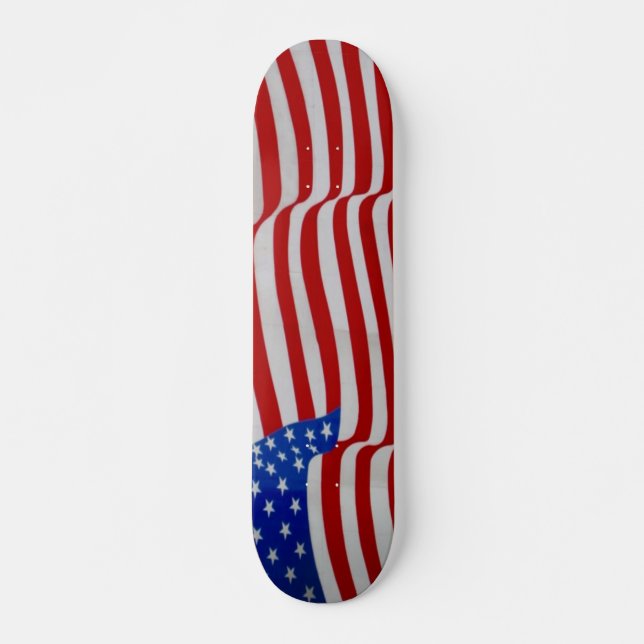 usa flag skateboard (Front)