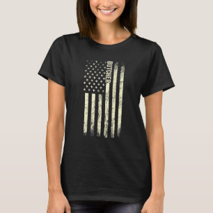 Usa Flag Slaughtering Proud American Butcher 1 T-Shirt