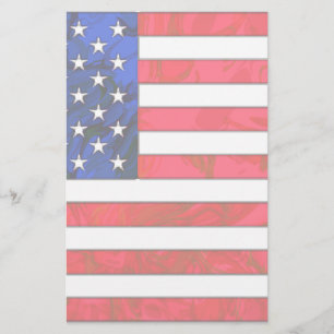 USA FLAG Stationery