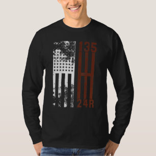 Usa Flag Stick Shift Gear 4x4 Suv Off Road Trails T-Shirt