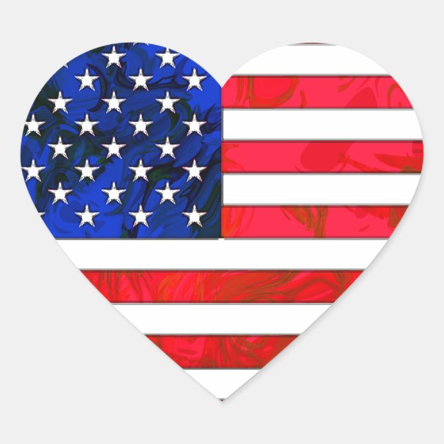 USA FLAG Sticker (Front)