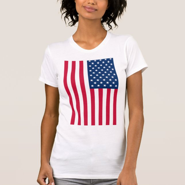 USA Flag T-Shirt - Patriotic (Front)