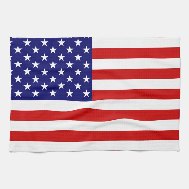 USA flag Tea Towel (Horizontal)