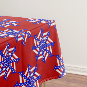 USA FLAG-TEABAG FOLDING S14R-52x70 TABLECLOTH