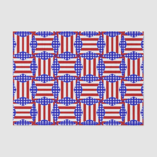 USA Flag-Teabag Folding S2-TISSUE WRAPPING PAPER (Front)