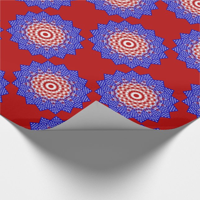 USA Flag Teabag Folding s4-GIFT WRAPPING PAPER (Corner)