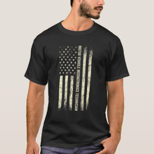 Usa Flag Technician Proud American Vehicle Techni T-Shirt
