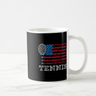 Usa Flag Tennis Mens Womens Us Tennis Lover Team S Coffee Mug