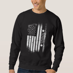 USA flag tennis, US flag tennis, tennis, tennis_1 Sweatshirt