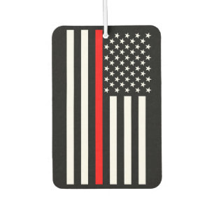 USA Flag The Thin Red Line Theme Car Air Freshener