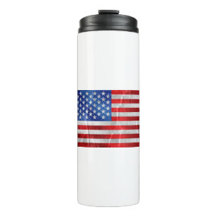usa flag thermal tumbler