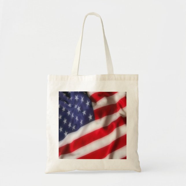 USA Flag Tote Bag (Front)