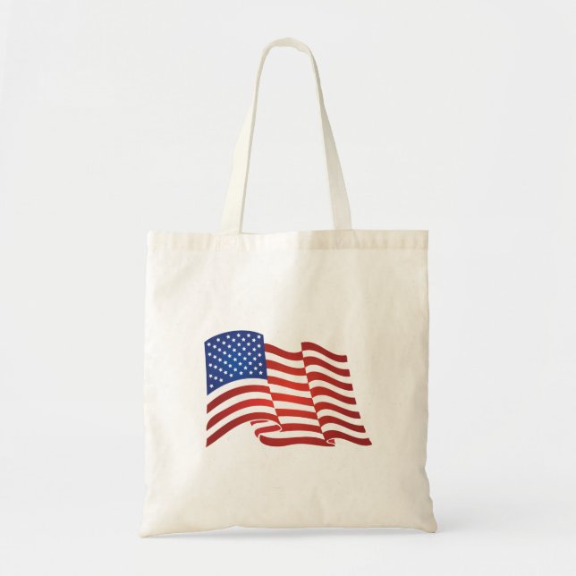 USA flag Tote Bag (Front)